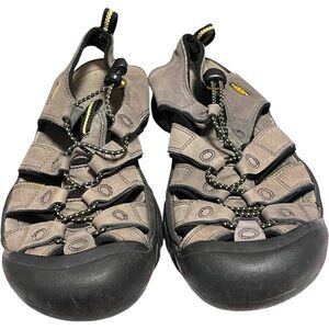 KEEN Newport Sandals XT 0205 Suede Waterproof Taupe and Black Adventure Sandals